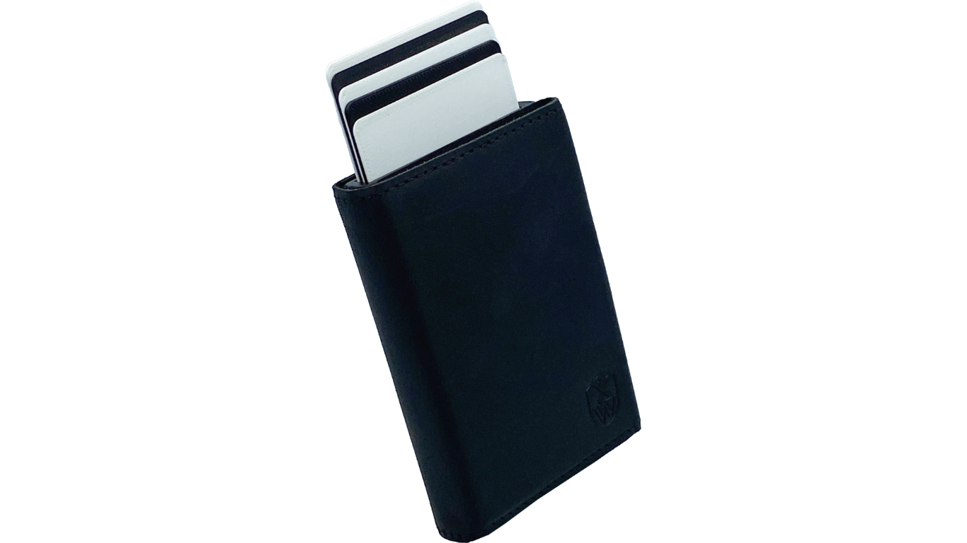 Omnia (black) / smarte Geldbörse mit RFID-Schutz und Münzfach / smart wallet