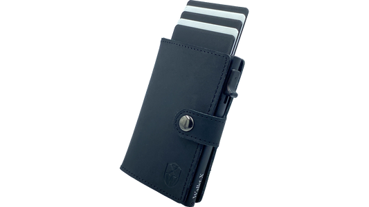 Minima (black) / smarte Geldbörse mit RFID-Schutz / smart wallet