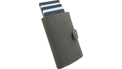 Minima (dark brown) / smarte Geldbörse mit RFID-Schutz / smart wallet