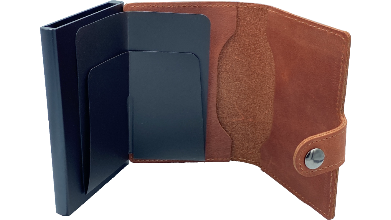 Minima (red) / smarte Geldbörse mit RFID-Schutz / smart wallet