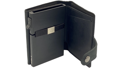 Nummus (black) / smarte Geldbörse mit RFID-Schutz und Münzfach / smart wallet
