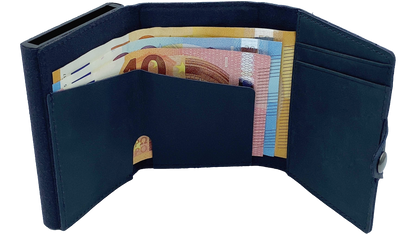 Omnia (blue) / smarte Geldbörse mit RFID-Schutz und Münzfach / smart wallet