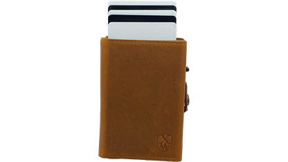 Omnia (brown) / smarte Geldbörse mit RFID-Schutz und Münzfach / smart wallet