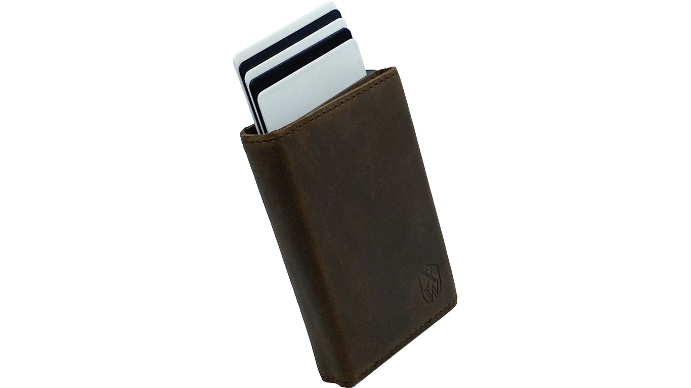 Omnia (dark brown) / smarte Geldbörse mit RFID-Schutz und Münzfach / smart wallet