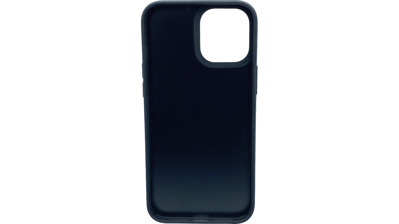Pallium (dark brown) / Iphone 12 pro Hülle mit Echt-Leder Applikation / Cover / Case
