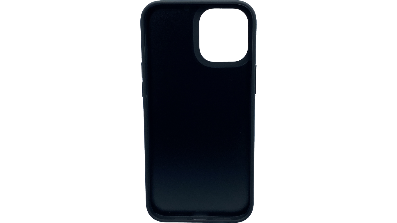 Pallium max (dark brown) / Iphone 12 pro max Hülle mit Echt-Leder Applikation / Cover / Case