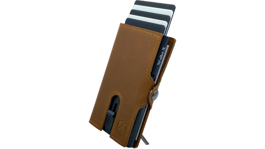 Proprius (brown) / smarte Geldbörse mit RFID-Schutz und Münzfach / smart wallet / slim wallet