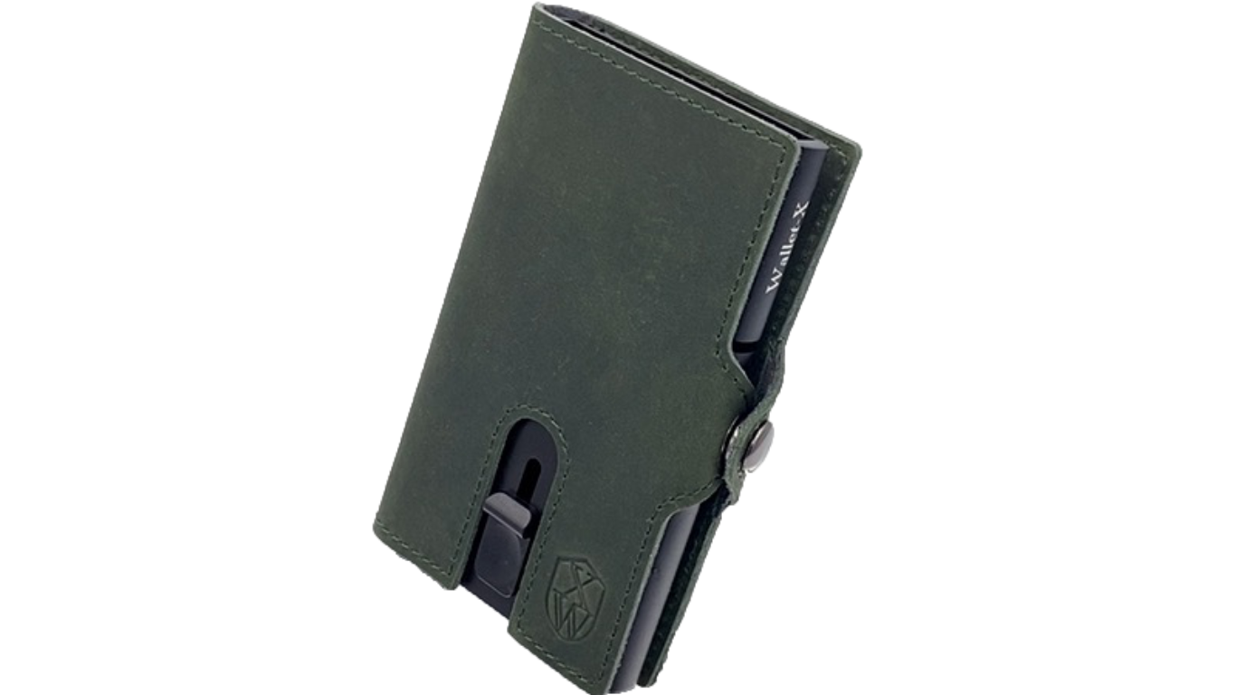 Proprius (green) / smarte Geldbörse mit RFID-Schutz und Münzfach / smart wallet / slim wallet