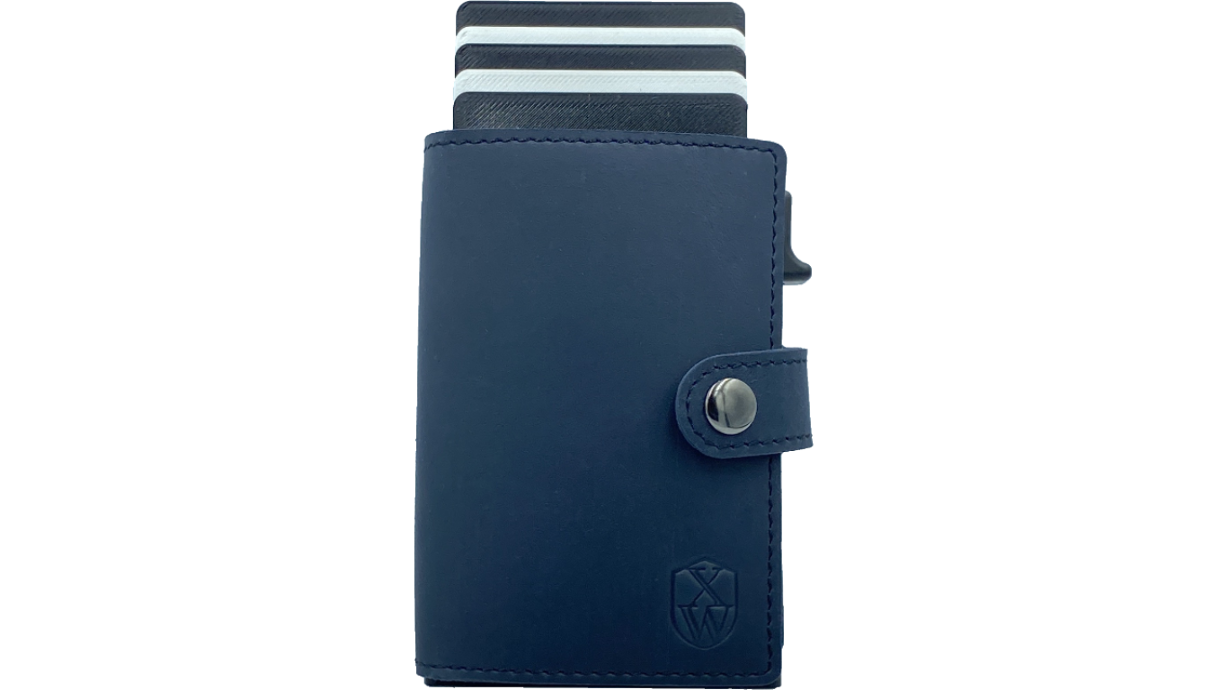 Minima (blue) / smarte Geldbörse mit RFID-Schutz / smart wallet