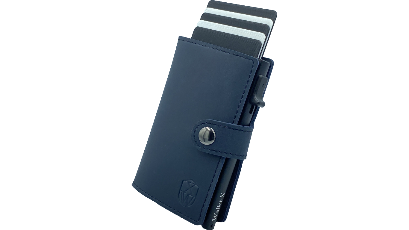 Minima (blue) / smarte Geldbörse mit RFID-Schutz / smart wallet