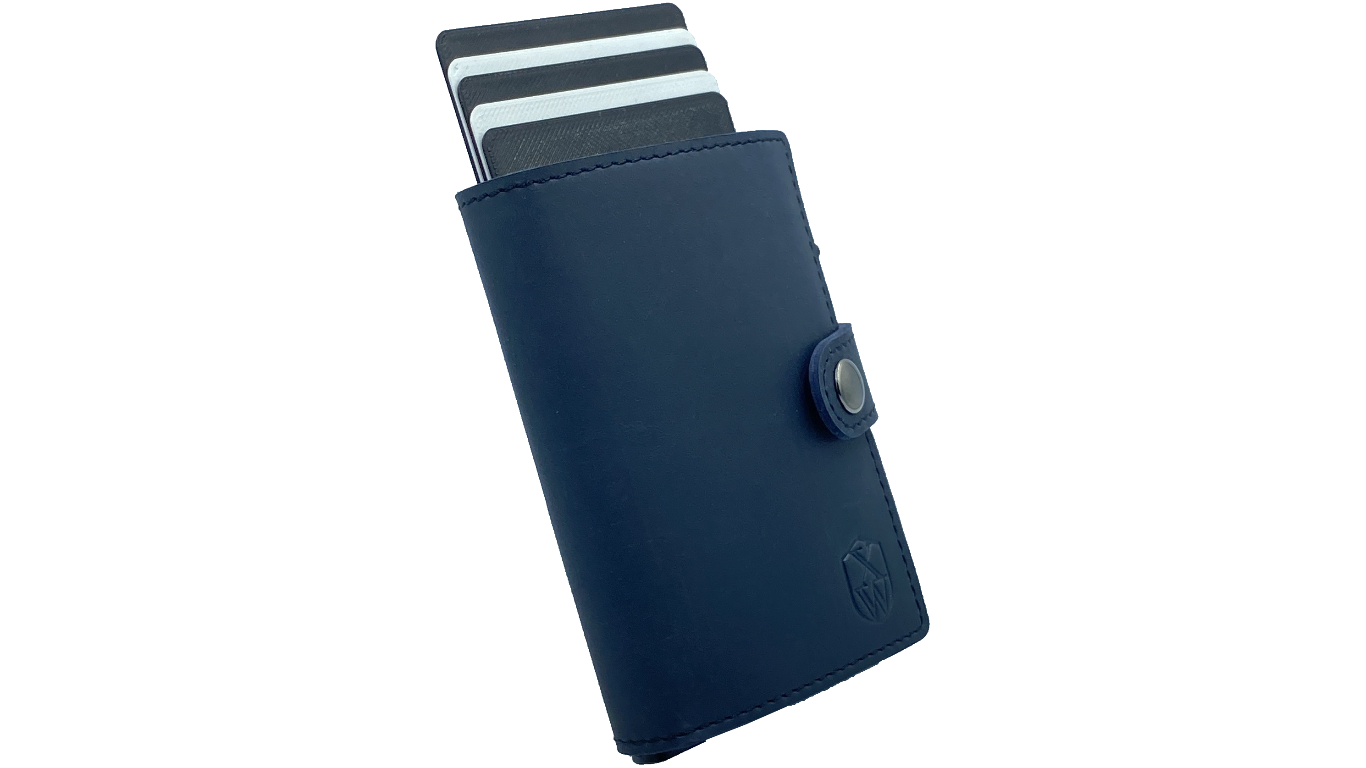 Minima (blue) / smarte Geldbörse mit RFID-Schutz / smart wallet