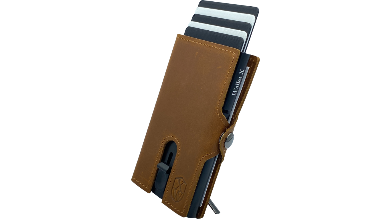 Proprius (brown) / smarte Geldbörse mit RFID-Schutz und Münzfach / smart wallet / slim wallet