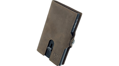 Proprius (dark brown) / smarte Geldbörse mit RFID-Schutz und Münzfach / smart wallet / slim wallet